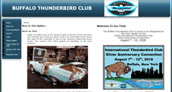 Desktop Screenshot of buffalothunderbirdclub.org